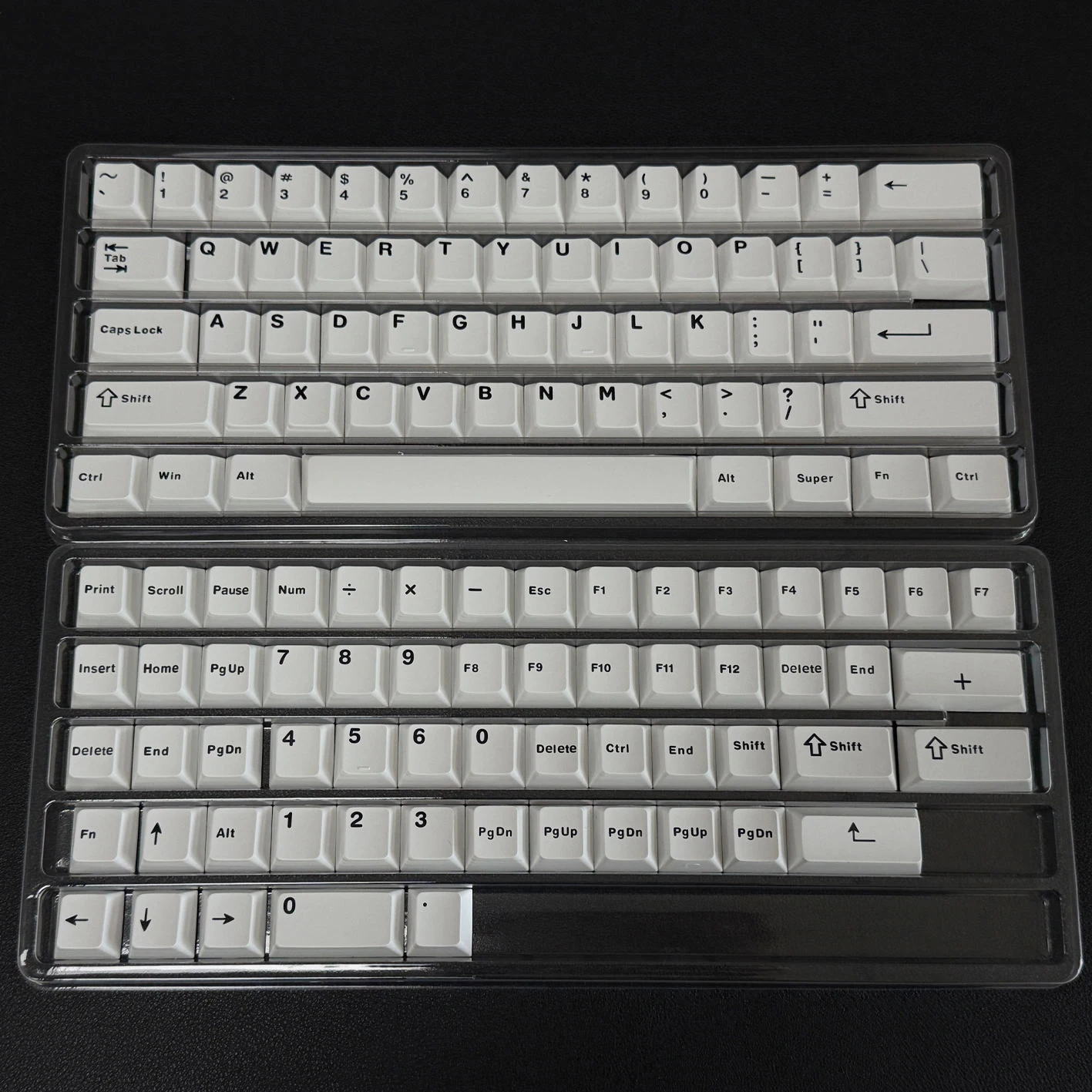 Teclas PBT Double Shot Perfil Cherry Blancas para Interruptores MX - imagen 4