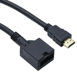 Cable HDMI con Ethernet macho a hembra 4K para coche