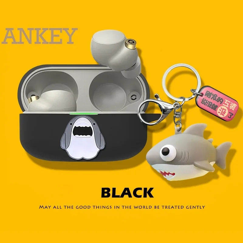 Funda protectora de silicona para WF-1000XM5 Sony, cubierta bonita de dibujos animados para auriculares, Bluetooth, portátil, WF-1000XM4, 1000XM5