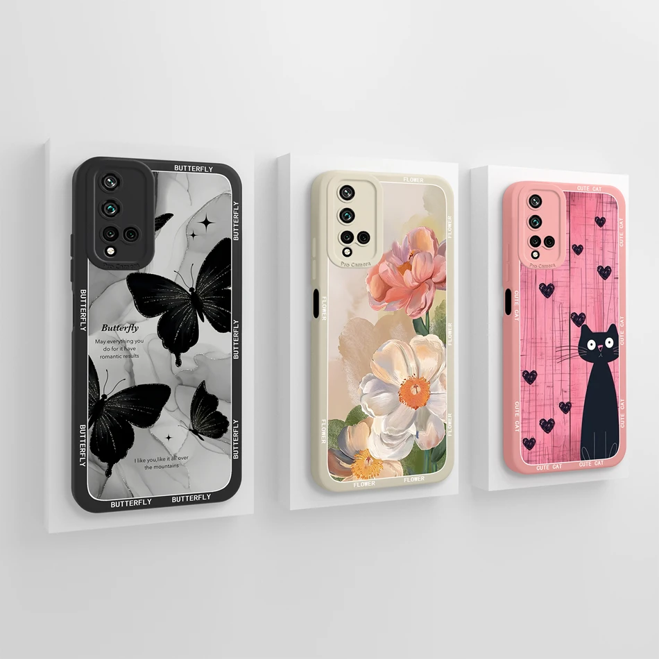 Para Honor 20 Pro 20S Funda bonitos patrones de mariposa silicona líquida suave cobertura completa Funda de teléfono anticaída para Honor20 S Funda - imagen 5