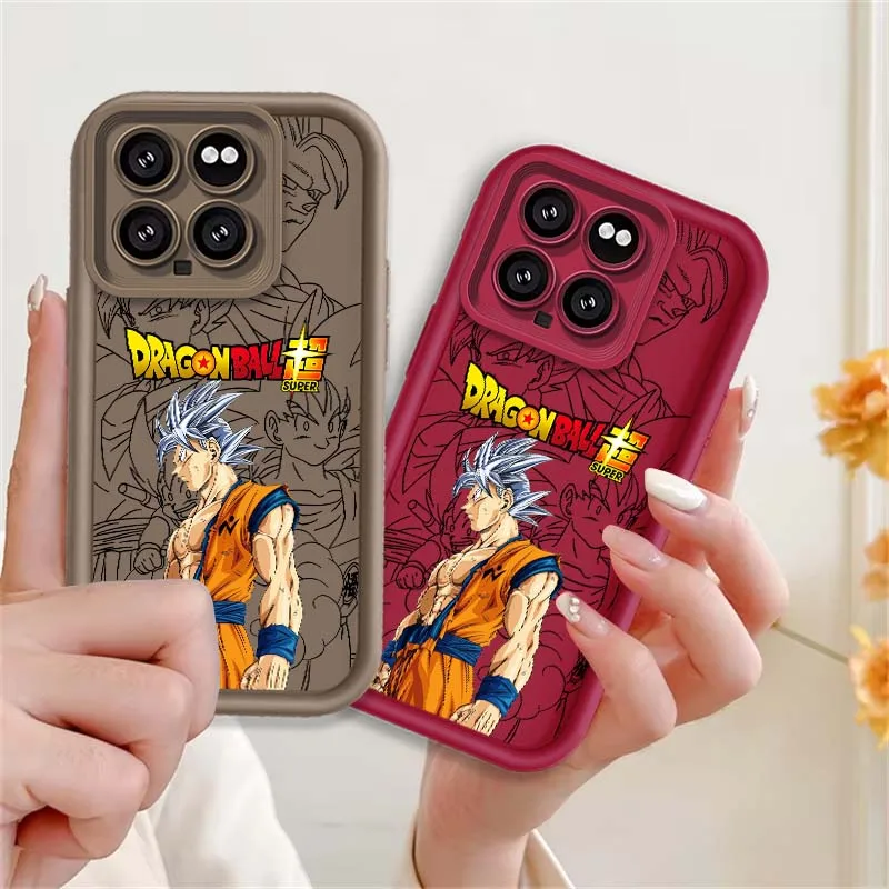 D-Dragon Ball Cool Son Goku funda para Xiaomi Mi 15 14 13 12 14T 13T 12T 12S Pro Lite funda de teléfono con escalera ocular - imagen 2