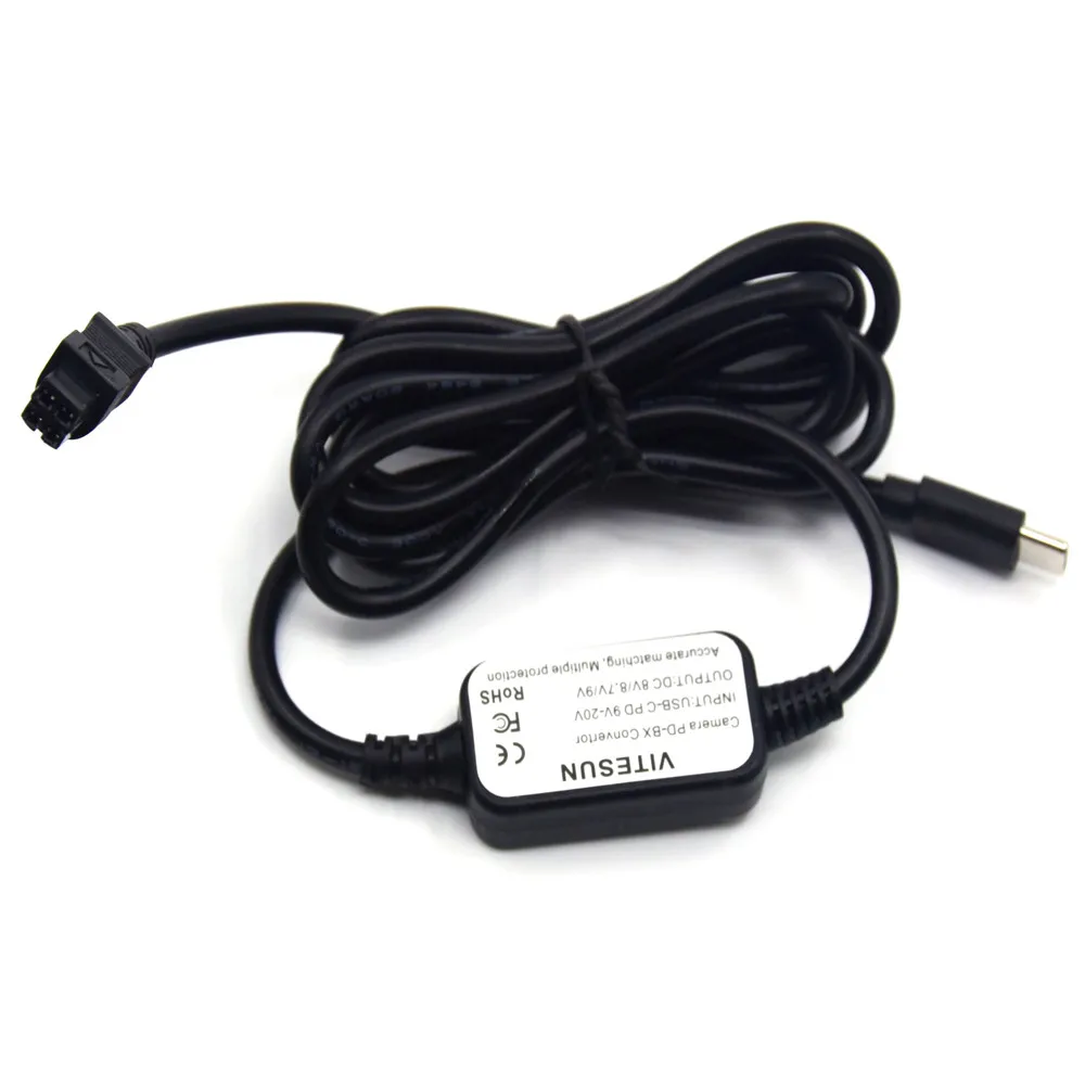Batería ficticia EH-5 EH5 EH5A, Cable USB tipo C para Nikon, EP-5, EP-5A, EP-5B, EP-5C, EN-EL14, D700, D90, D80, D70 - imagen 2
