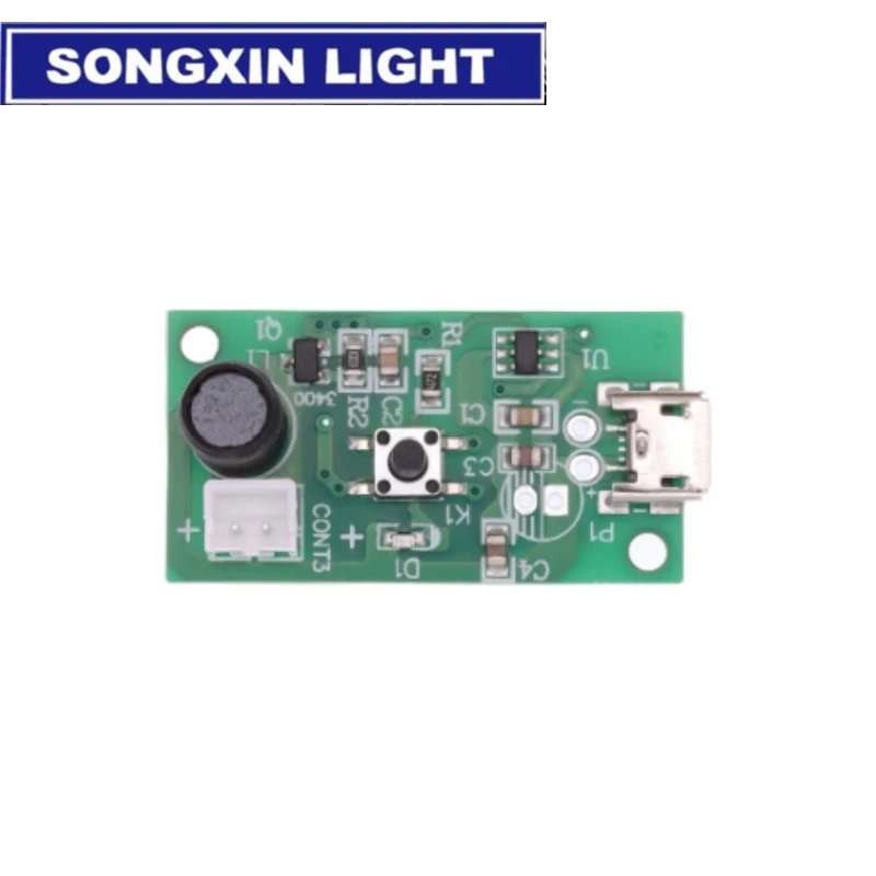 SAMIROB-Mini humidificador USB, Kits de bricolaje, fabricante de niebla y controlador, placa de circuito, nebulizador, película de atomización, hoja atomizadora, Mini oscilante - imagen 3