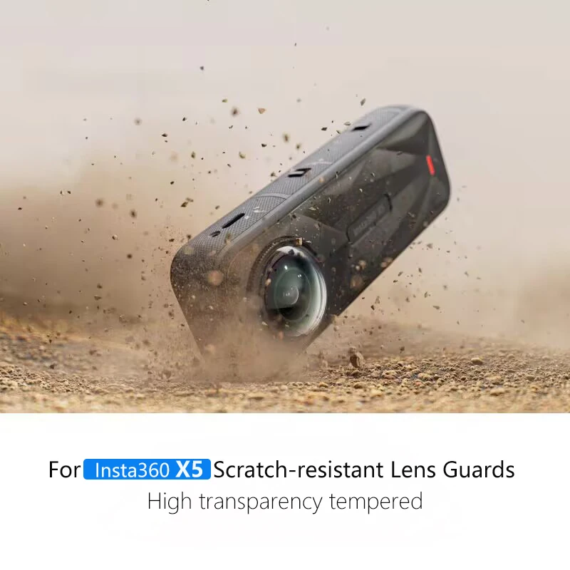 Probty Premium Protectores de lentes para Insta360 X5, Protector de lente de cámara de vidrio óptico para Insta 360 X5 Accesorios resistentes a los arañazos - imagen 2