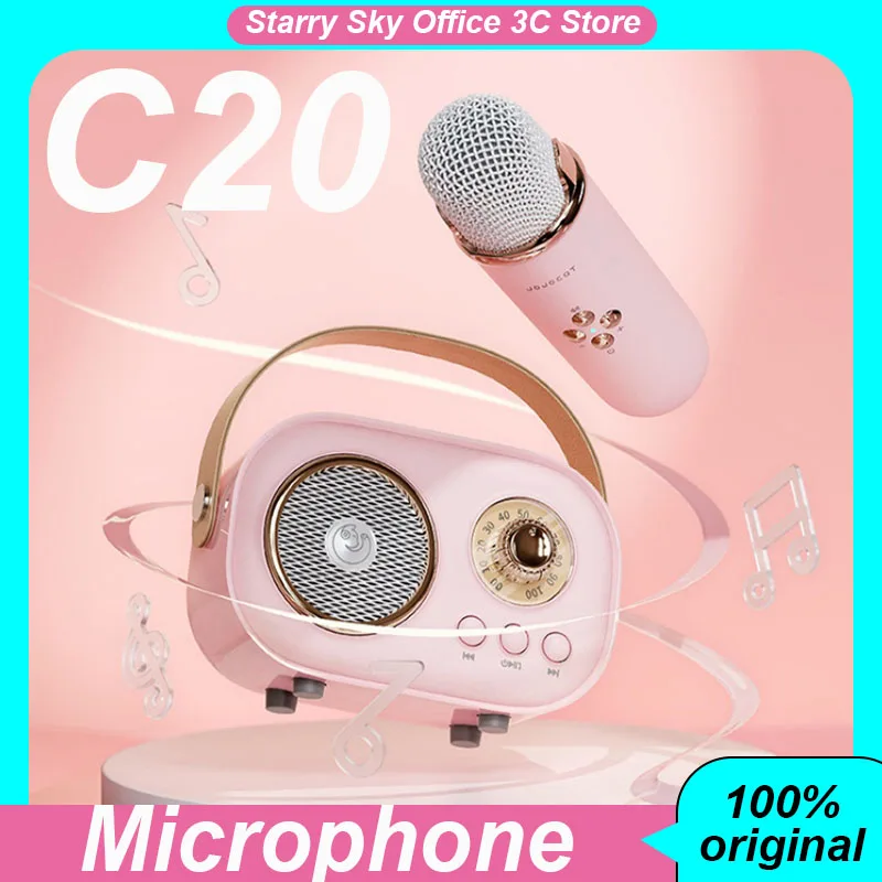 Mini micrófono C20 inalámbrico Bluetooth con sistema de sonido sonido Hifi micrófonos de Karaoke portátiles para entretenimiento al aire libre en el hogar