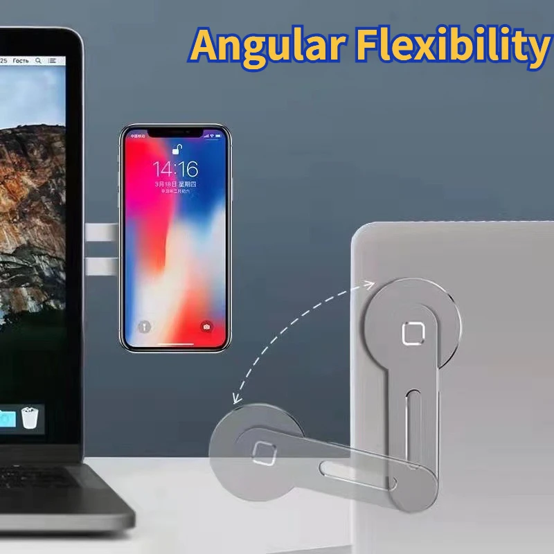 Soporte magnético para teléfono móvil Magsafe, soporte de expansión de aluminio para ordenador, pliegues y inversores, accesorios magnéticos fuertes para teléfono, 1 ud. - imagen 4