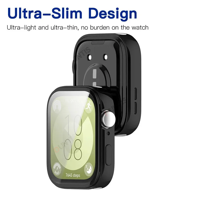 Correa de reloj de cuero para Huawei Watch Fit 3, correa de pulsera para Huawei Fit 3, cubierta protectora de pantalla, pulsera Huawei Fit 3 - imagen 4