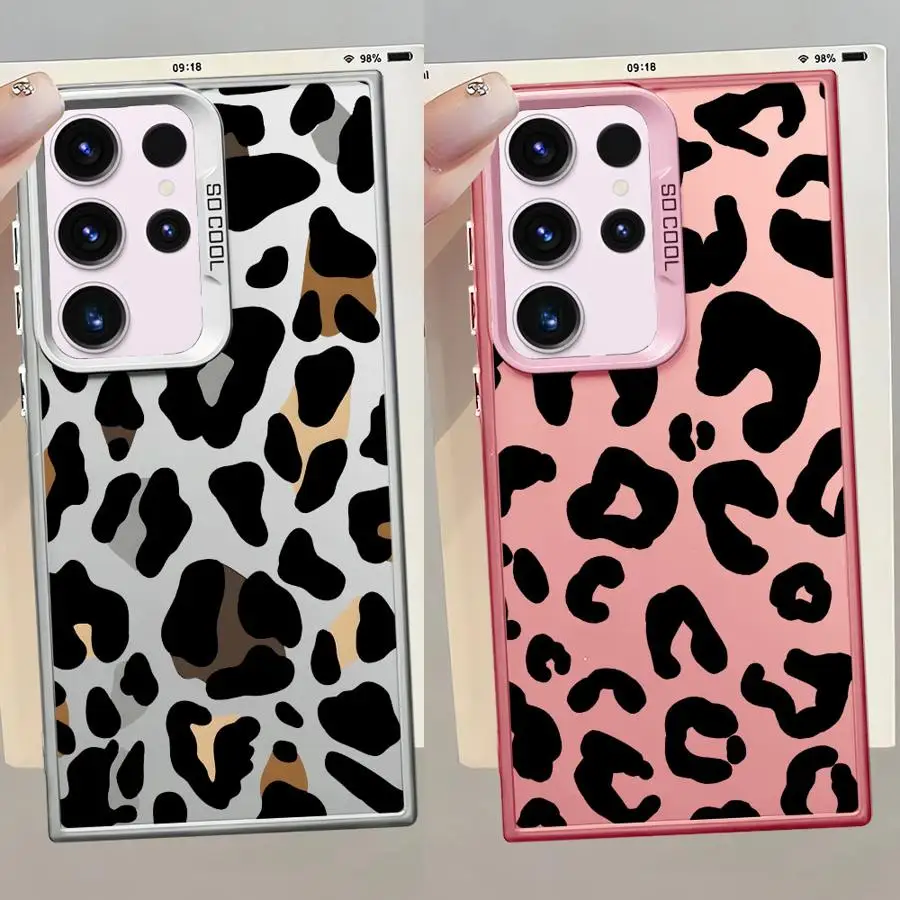 Funda artística de leopardo para Samsung Galaxy Note 20 Ultra S23 S24Ultra S20 FE S21 S22 Ultra S25Plus S25 S24 FE, carcasa suave - imagen 3