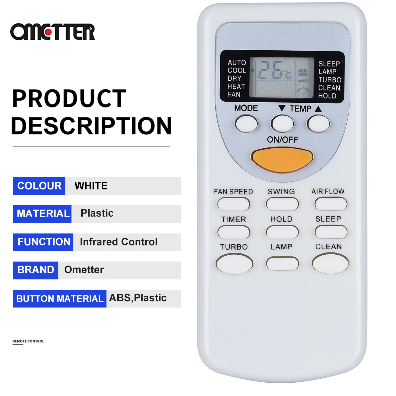 Mando a distancia ZH/JT-03 para aire acondicionado, repuesto para Chigo ZH/JT-03, Control remoto de tipo dividido - imagen 4