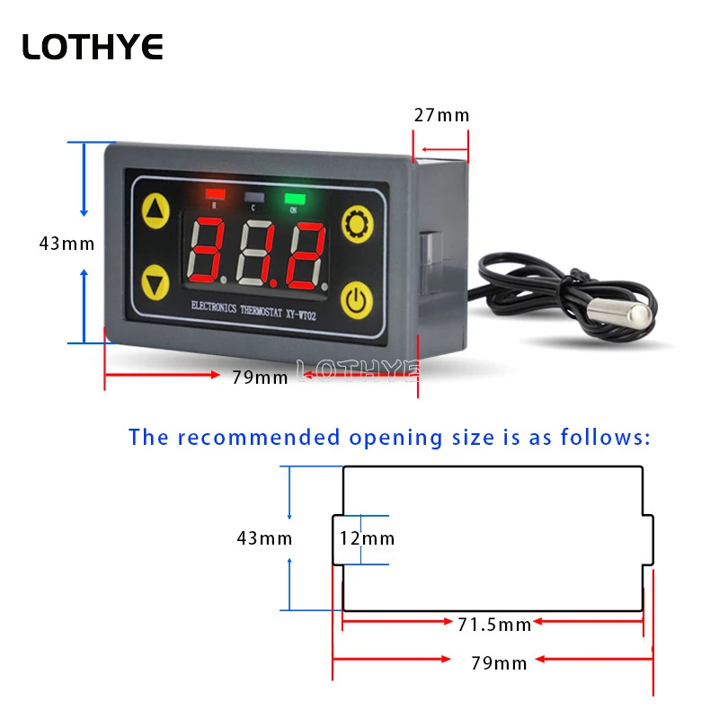 Termostato remoto WIFI, módulo de controlador de temperatura Digital de alta precisión, aplicación de calor frío, recolección de temperatura, alarma alta y baja - imagen 5