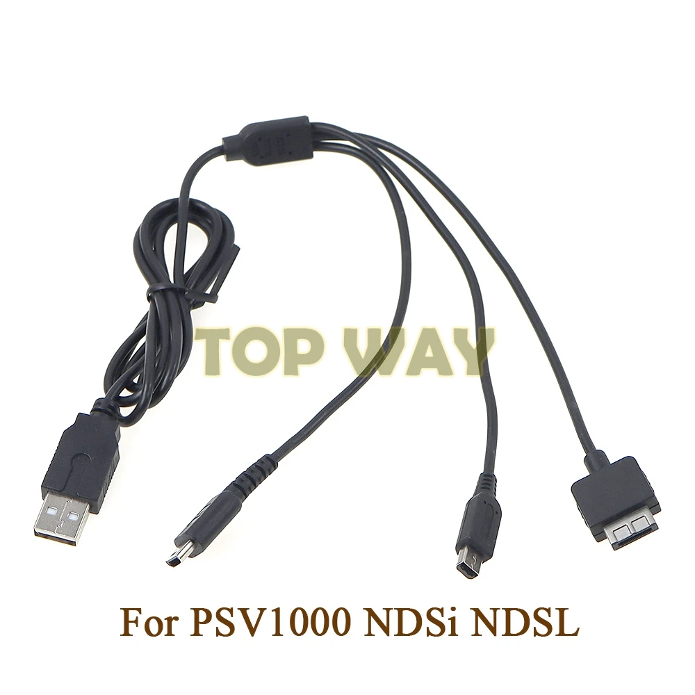 1 Uds. Cable de carga para cargador de energía USB 3 en 1 para Nintendo NDSL NDSI PSV1000 PSV 1000 Cables de carga - imagen 2
