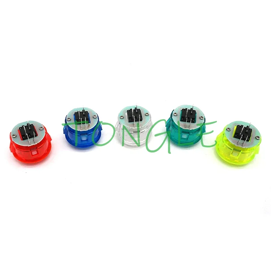 12 unids/lote transparente de alta calidad estilo SANWA botón 30mm 5V luz LED pulsador Arcade Joystick máquina de juego gabinete DIY - imagen 4
