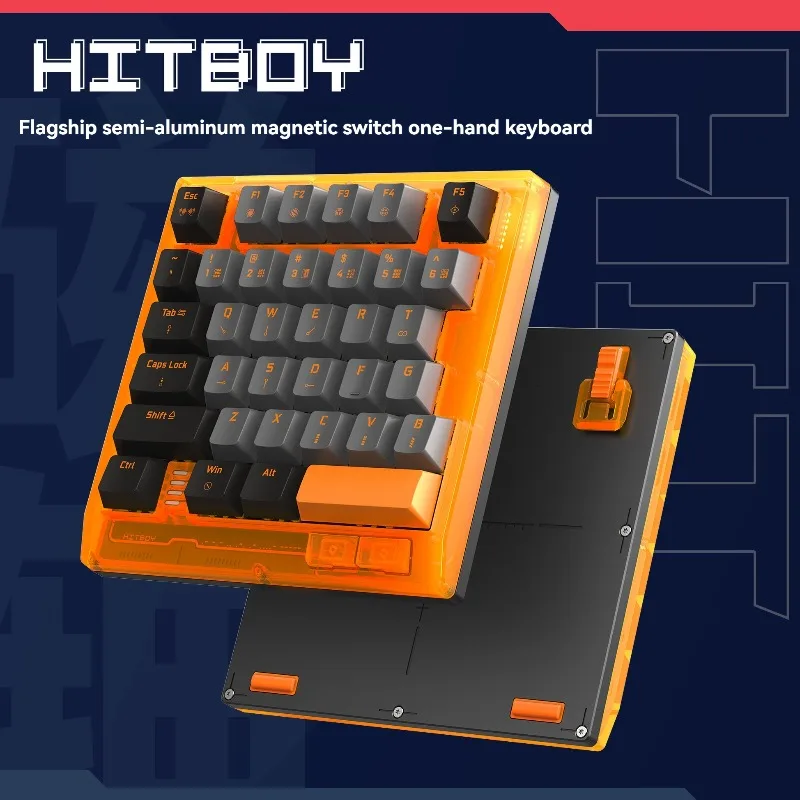 Hitboy-Teclado con interruptor magnético con cable HK35, teclado de una mano, Mini teclado RGB para juegos, 35 teclas, accesorios de oficinas personalizados - imagen 2
