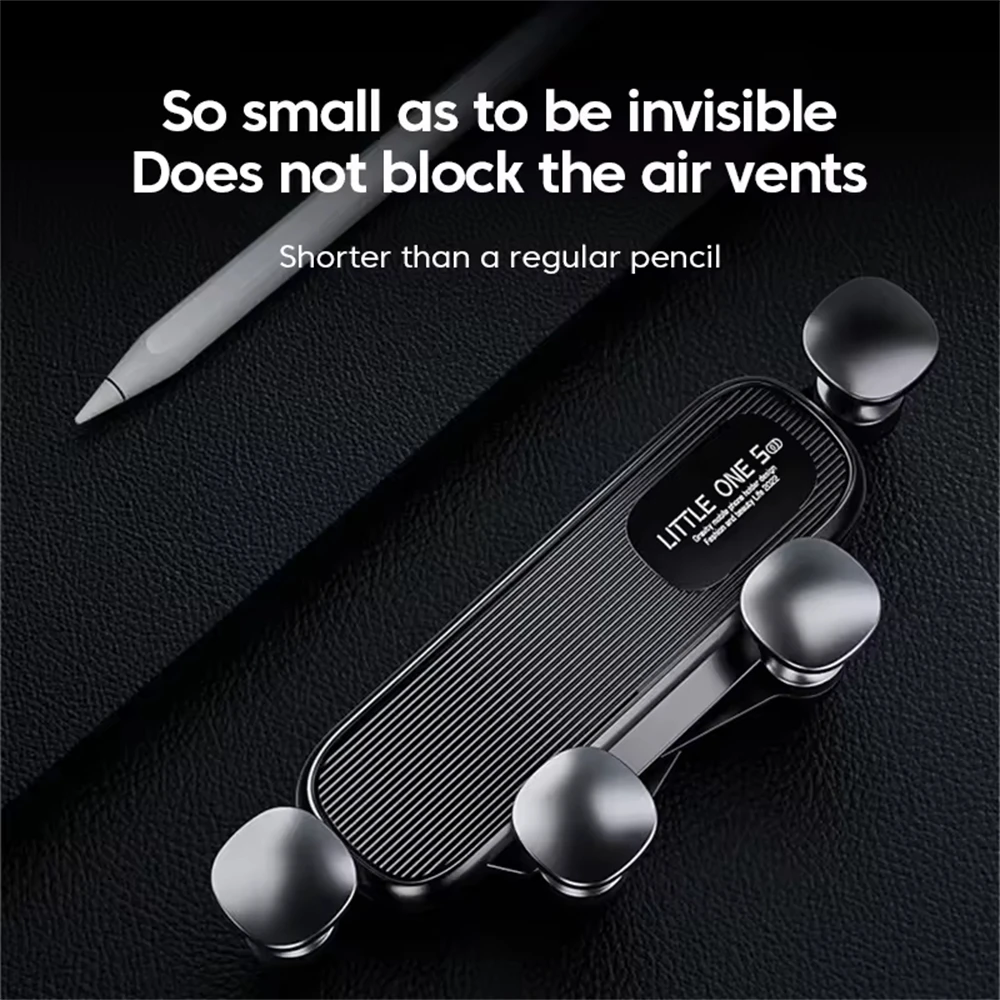 NNBILI-Soporte Universal para teléfono móvil de coche, Mini salida de aire de alta calidad con Clip de gancho, montaje para rejilla de ventilación con caja - imagen 2