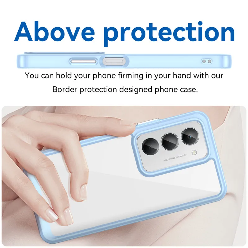 Para Xiaomi Redmi 15 Funda Redmi 15 Funda TPU borde acrílico plano posterior duradero Fundas protectoras para teléfono en Redmi 15 Funda - imagen 3