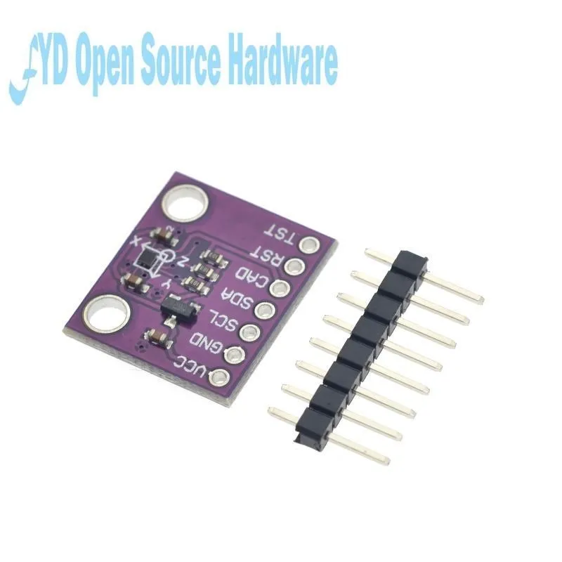 Módulo AK09911C Sensor de pasillo geomagnético Módulo de magnetómetro de brújula de 3 ejes - imagen 3