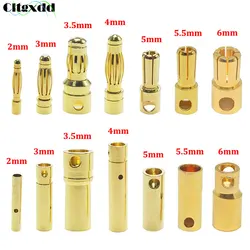 Conector Banana Chapado Oro 3-6 mm Macho/Hembra Alta Calidad
