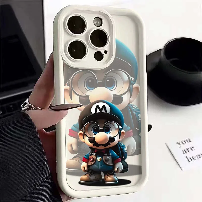 Funda de dibujos animados Mario para Motorola Moto Edge 40 Neo 50 Fusion Pro G85 E14 G54 5G G34 G24 G14 G32 G52 E32 funda de silicona - imagen 3