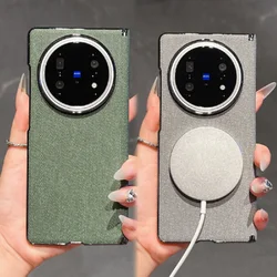 VIVO X Fold 5 – Funda magnética de cuero PU con carga inalámbrica