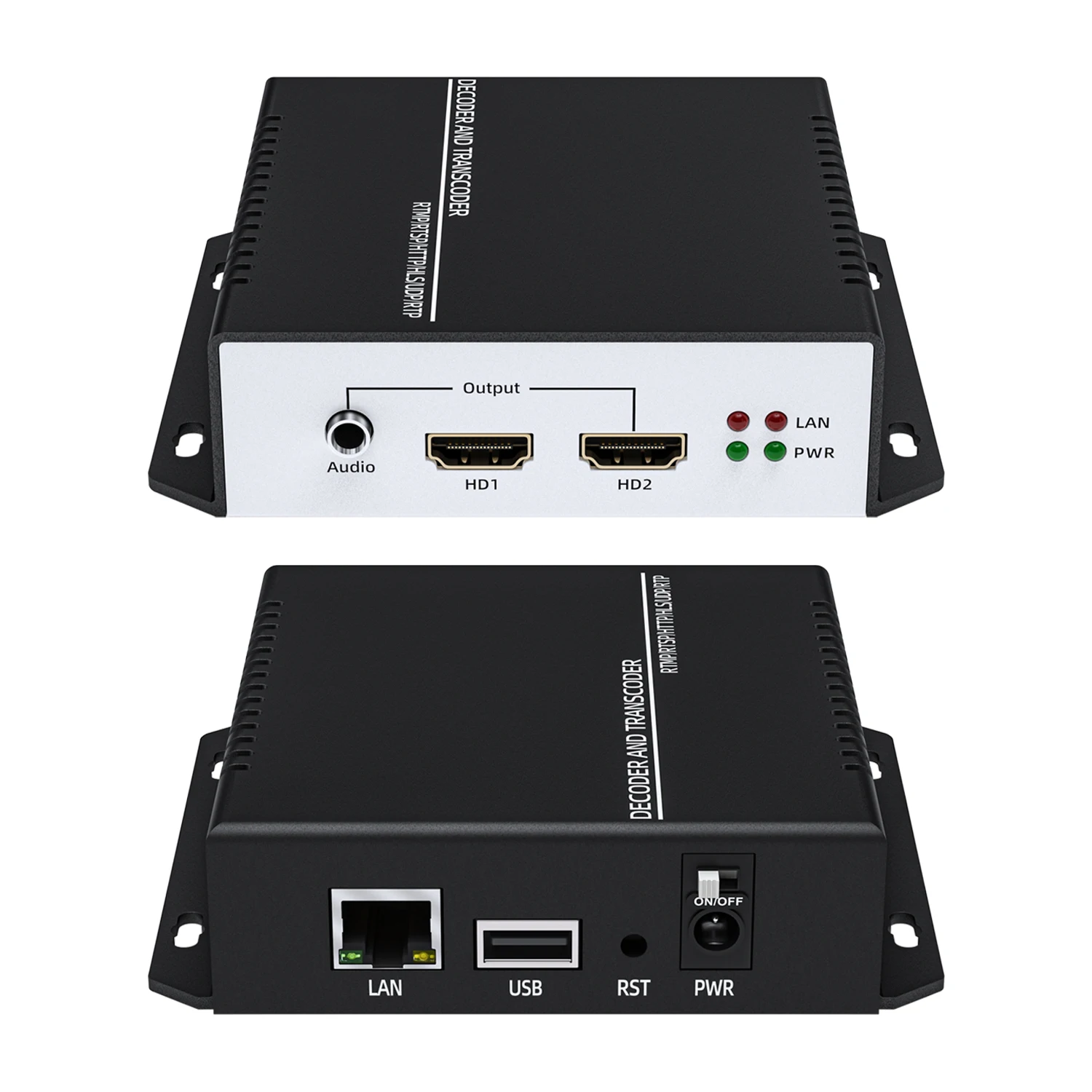 UNISHEEN Topbox 4K60 Interlance Stream H.265 H.264 Transcodificador SRT RTSP Rtmp HDMI Decodificador de vídeo - imagen 5
