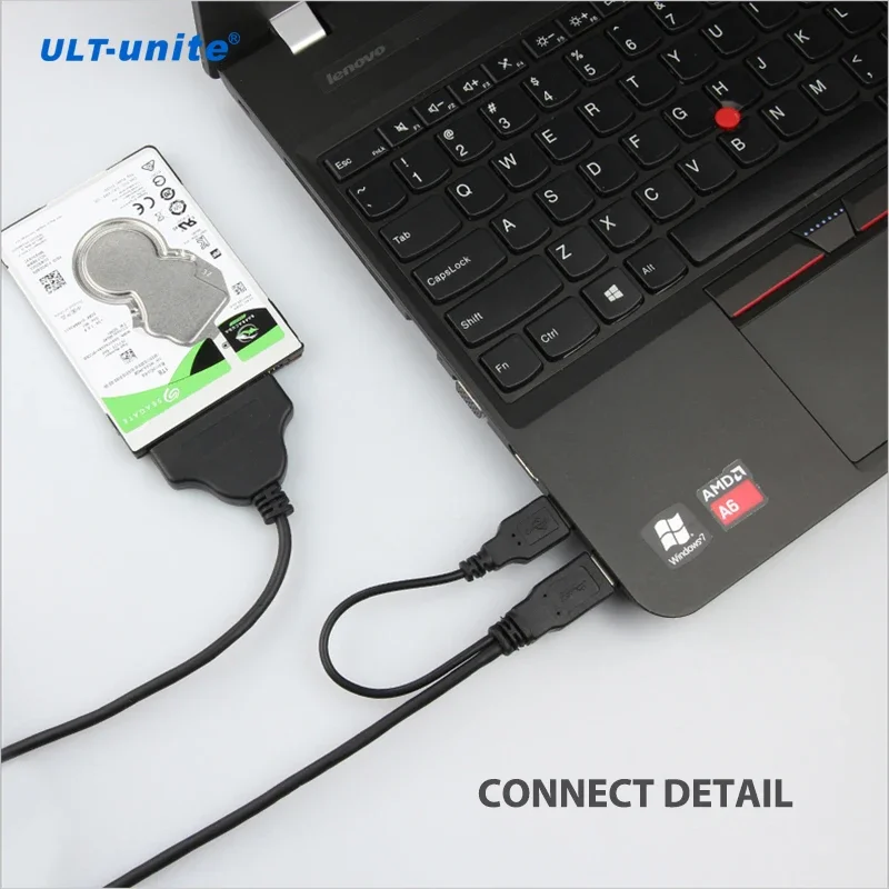 Cable USB SATA 3, adaptador Sata a USB 3,0 de hasta 6 Gbps, compatible con disco duro HDD SSD externo de 2,5 pulgadas, 22 pines Sata III A25 2,0 - imagen 4