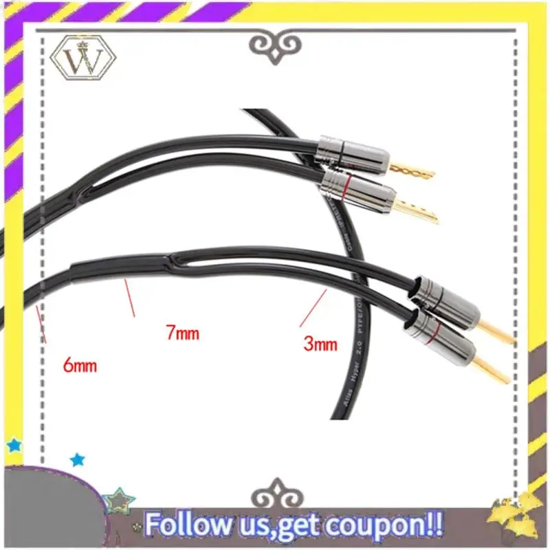 Nuevo 1 Uds altavoz Cable de Audio Cable de alta fidelidad pantalones No retráctil PVC Y funda - imagen 2