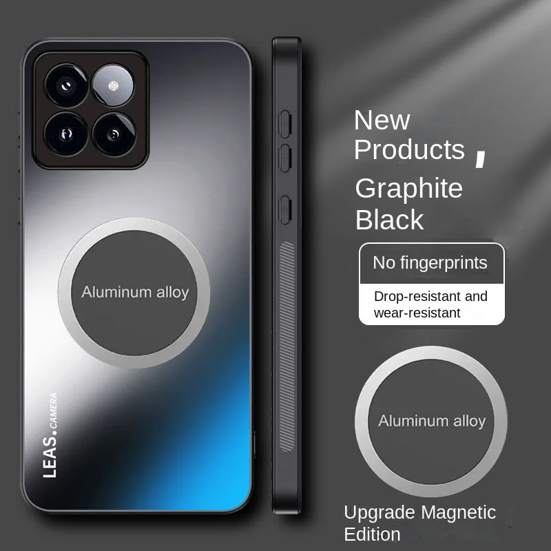 Para Xiaomi Mi 14T Pro funda dura AG mate funda protectora trasera magnética para Xiaomi Mi 14T 13T 12T 11 Pro 13 14Ultra Shell