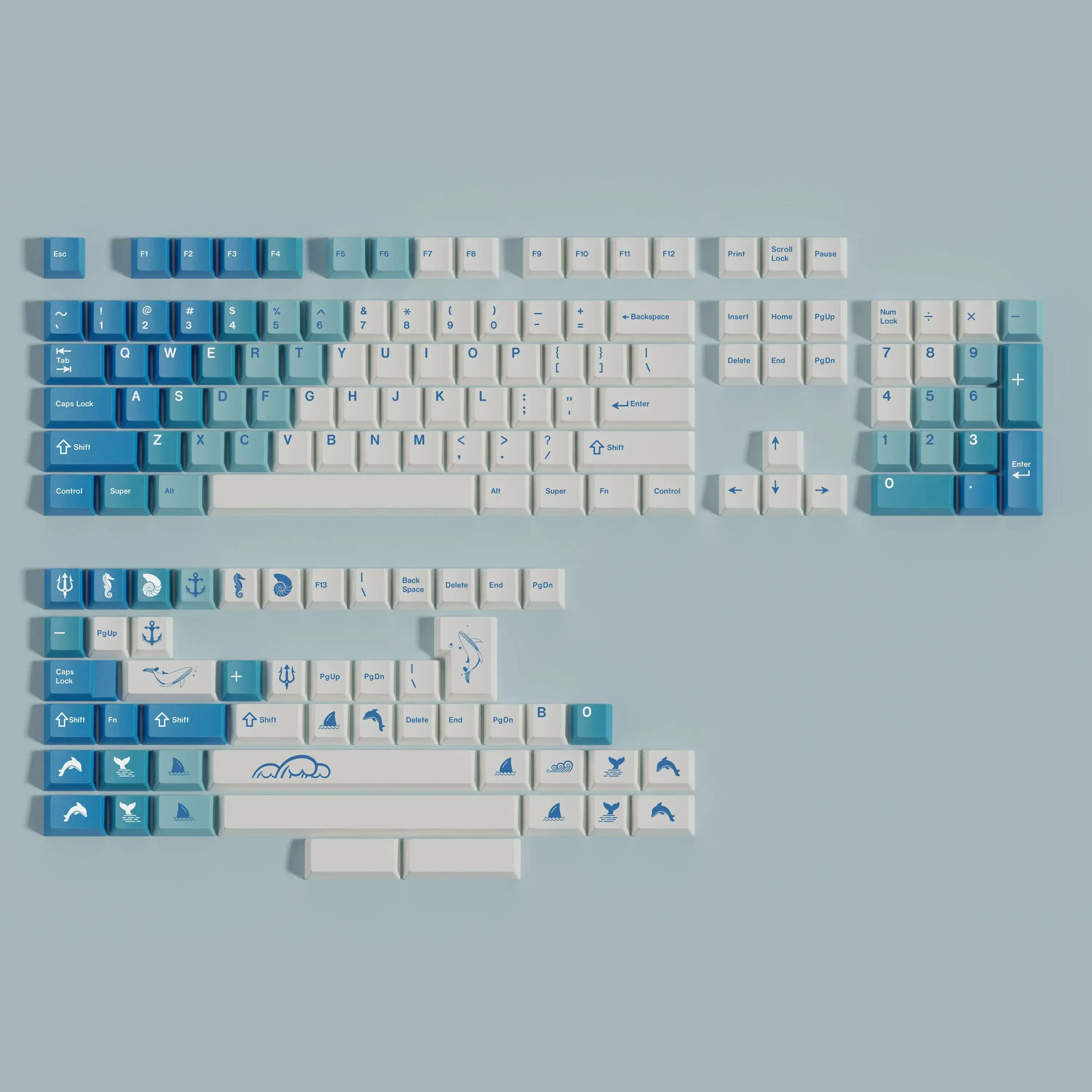 Teclas Bigpool de 155 teclas, Material PBT, perfil CHERRY, DYE-SUB personalizado para teclado mecánico CHERRY MX Switch - imagen 5