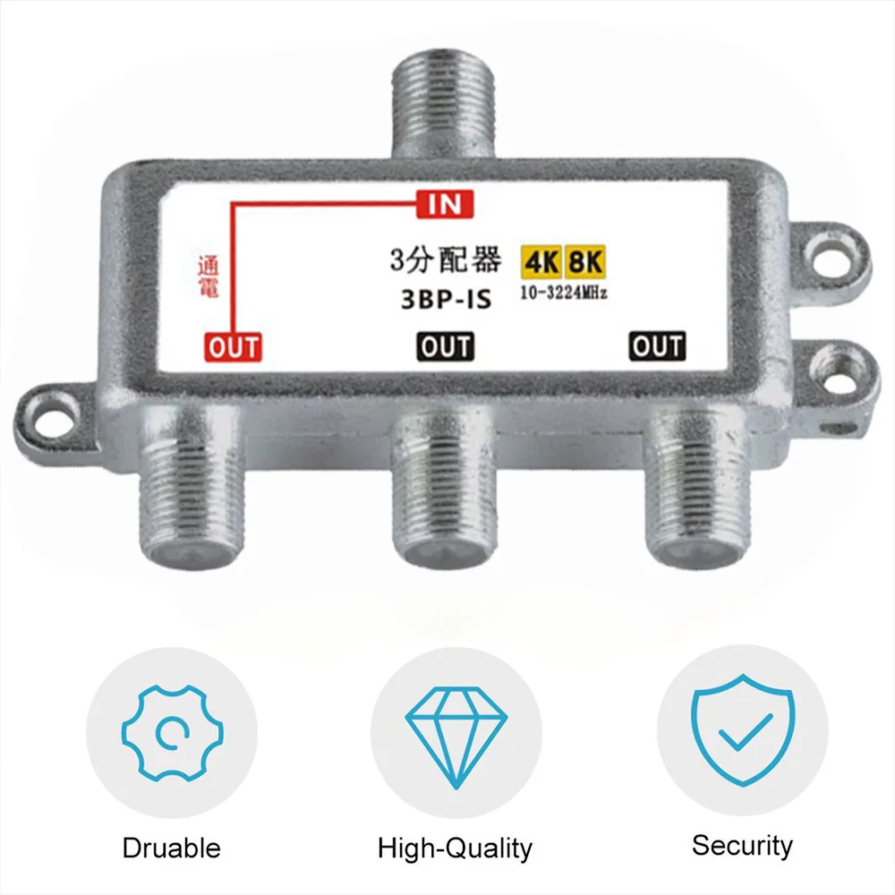 Séparateur Satellite 3 voies, câble de Signal TV, mélangeur de Signal 4K8K 3 en 1, jauge SAT/ANT, séparation Satellite, signaux RF, livraison directe - imagen 5