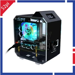 Caja Torre 52Pi NAS Raspberry Pi 4 – Torre Hielo con Pantalla 0,96