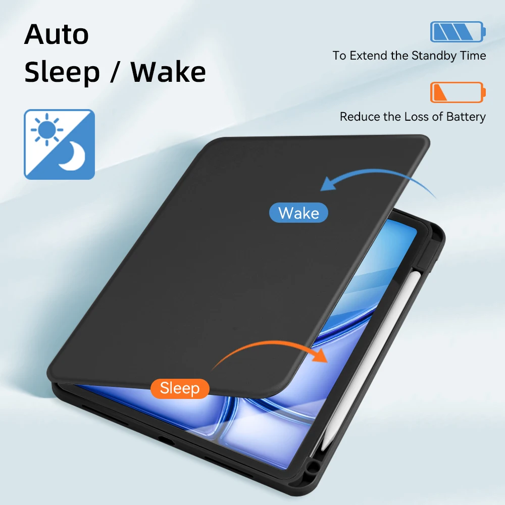 360 °   Funda de iPad con rotación para 2024 Air 11 13 M2 Pro 11 13 M4 Air 4 5 10,9 iPad 7/8/9th 10,2 10th Gen Pro 11 Pro 12,9 Mini 6 - imagen 2