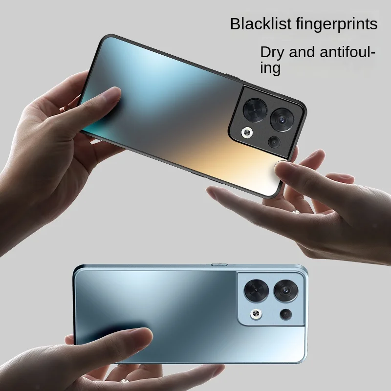 Funda protectora trasera para OPPO RENO, carcasa completa para teléfono, mate, dura, a la moda, 9, 8, 7, 6, 5 Pro