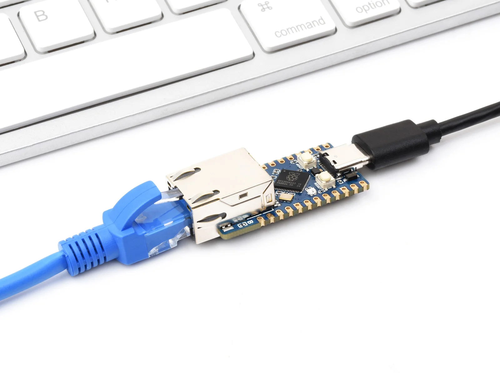 Mini placa de desarrollo Waveshare RP2350-ETH, módulo de puerto Ethernet RP2350, placa de desarrollo de microcontrolador Raspberry Pi - imagen 5