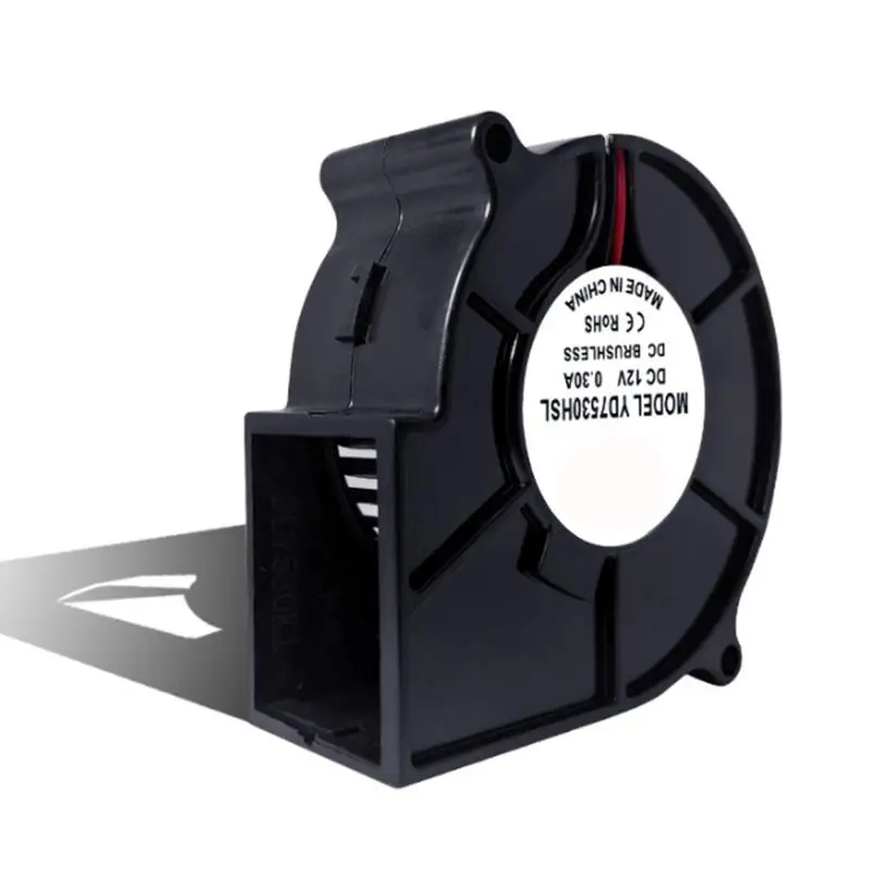 DC7530 ventilador de refrigeración de turbina centrífuga DC 5V 12V 24V ventilador enfriador de cojinete de aceite interfaz de alimentación 2,54 terminal B6 - imagen 5