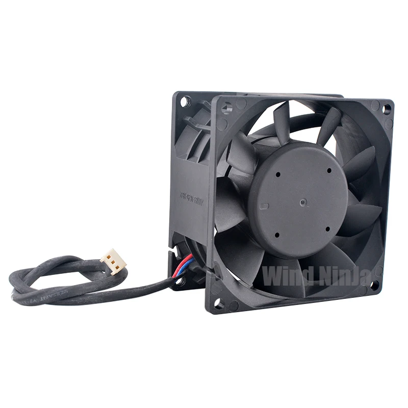 PFB0812UHE 8 cm X 80 mm X 38 mm DC12V 1.86A Ventilador de enfriamiento de alta velocidad de 3 pines para fuente de alimentación del servidor - Ventilador de alto flujo de 80 mm - imagen 2
