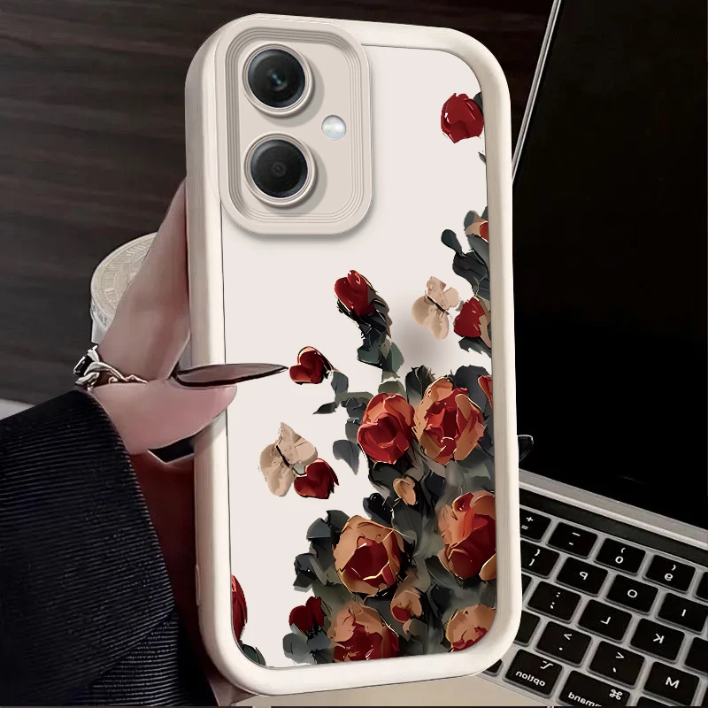 Funda de teléfono con flores para Xiaomi Redmi Note 13 12 Pro Plus 4G 5G 13C 12C Turbo 11 11S 10 10S 9 10A 10C 9C A2 A1, funda de silicona suave - imagen 4