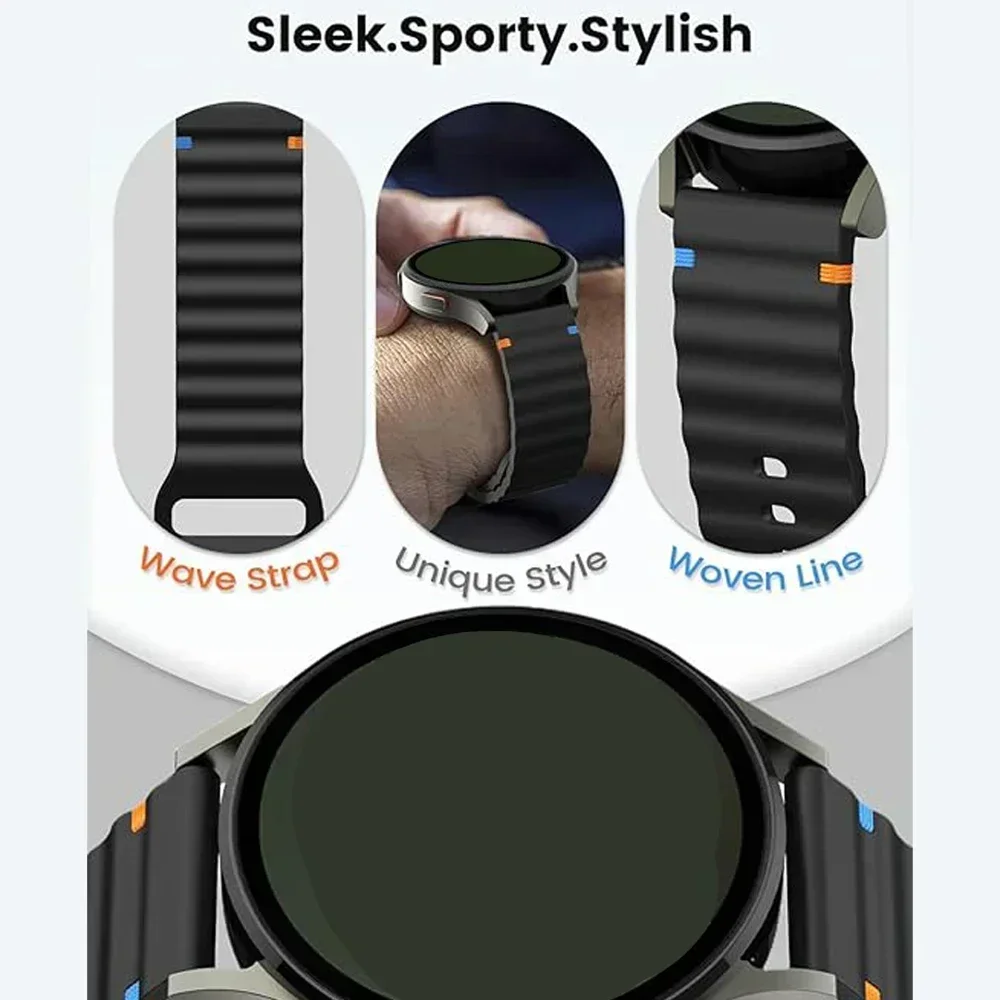 Correa de silicona para reloj TicWatch Pro 3 Ultra, 20mm, 22mm, para TicWatch GTW/GTX/S2/E2/E3/GTH, pulsera deportiva suave de repuesto - imagen 4