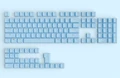 130 keycaps blue