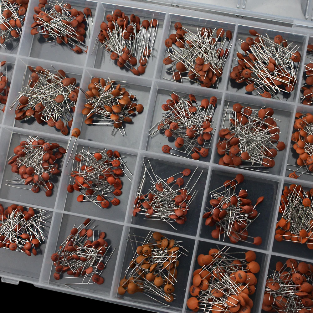 Kit de condensadores cerámicos, 300/960 Uds., 2pF-0.1uF, paquete de componentes electrónicos, condensadores, muestras surtidas, Kit Diy