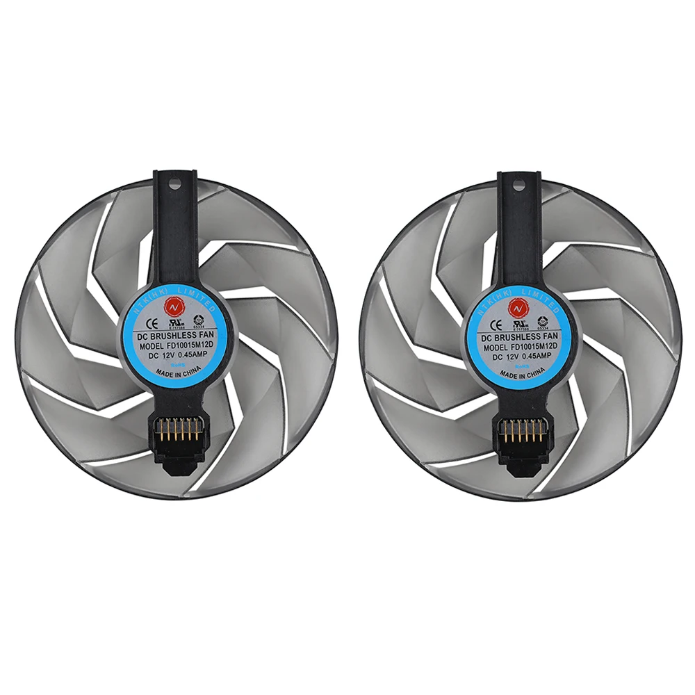 Ventilador de refrigeración GPU para Sapphire PULSE, AMD Radeon RX 6650 XT, rodamiento de bolas de remolque, tarjeta de vídeo con RGB 95MM, FD10015M12D, RX6650XT - imagen 2