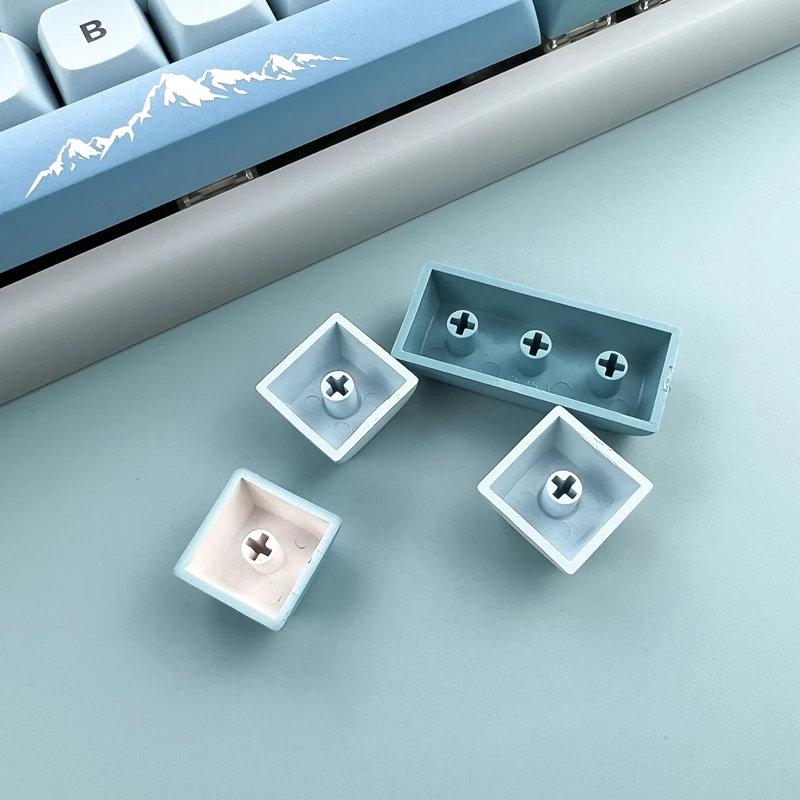 GMK-Juego de 123 teclas Iceberg, teclas de sublimación, PBT, perfil XDA, para teclados 61, 64, 68, 84, 87, 104, 108, 980 - imagen 2