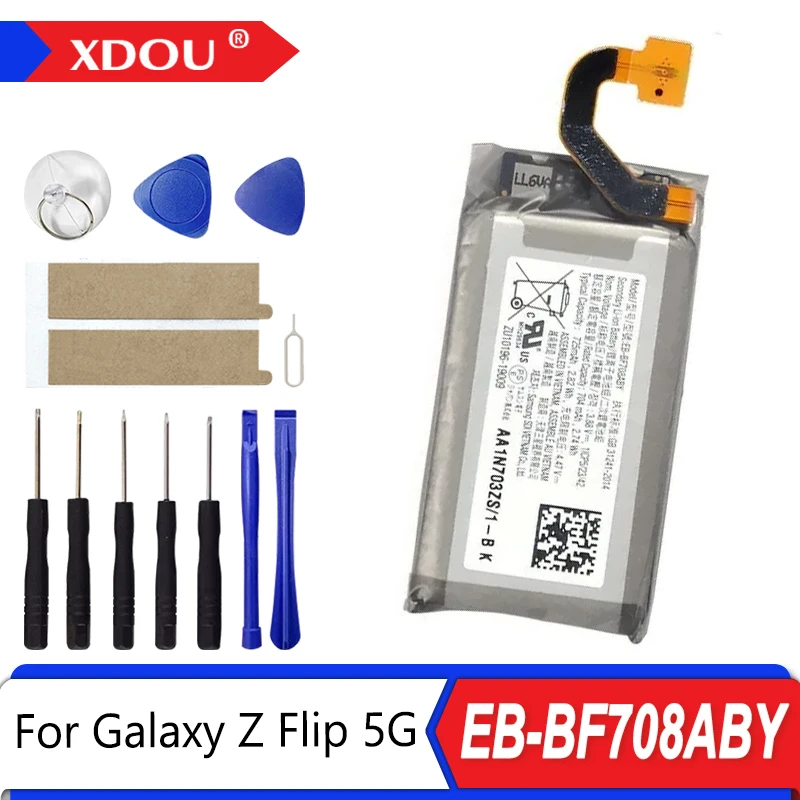 Nueva batería de EB-BF707ABY EB-BF708ABY para Samsung Galaxy Z Flip 5G GH82-23867A SM-F707U BF707 BF708 baterías de teléfono + herramientas - imagen 3