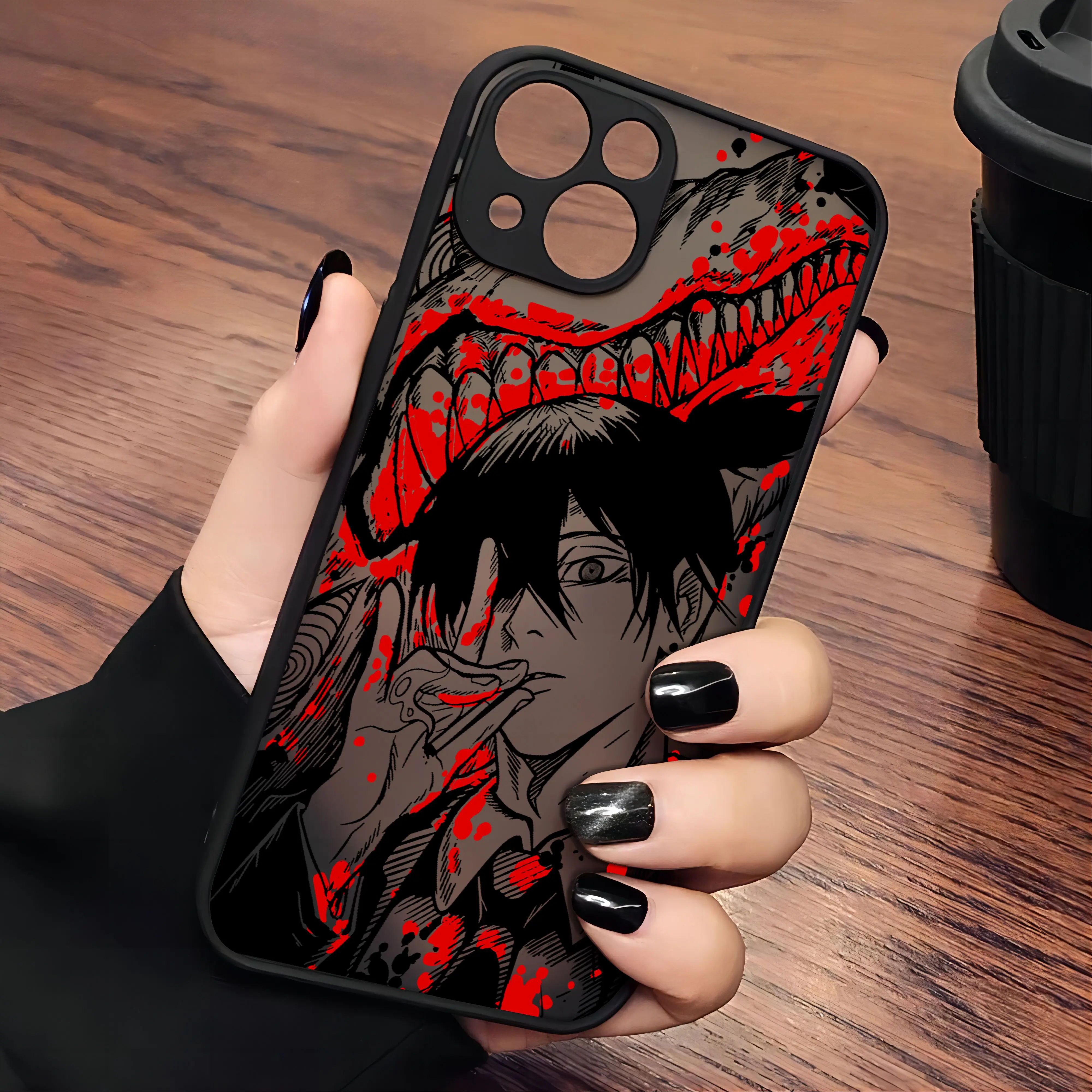 Motosierra hombre Anime Makimas funda de teléfono para Samsung S24 S23 S22 S21 S20 S10 FE Note20 Note10 Plus Ultra Lite 5G cubierta transparente - imagen 5
