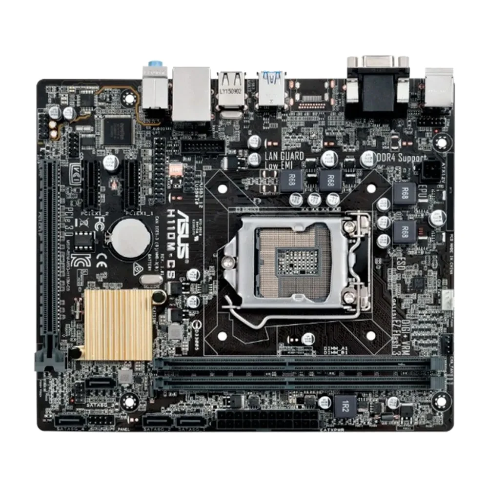 Placa base ASUS H110M-CS H110 LGA 1151 compatible con i7-6700/6700K i5-6500/7500 i3-6100/7100 CPU DDR4 PCIE 3,0 SATA 3 MATX - imagen 5
