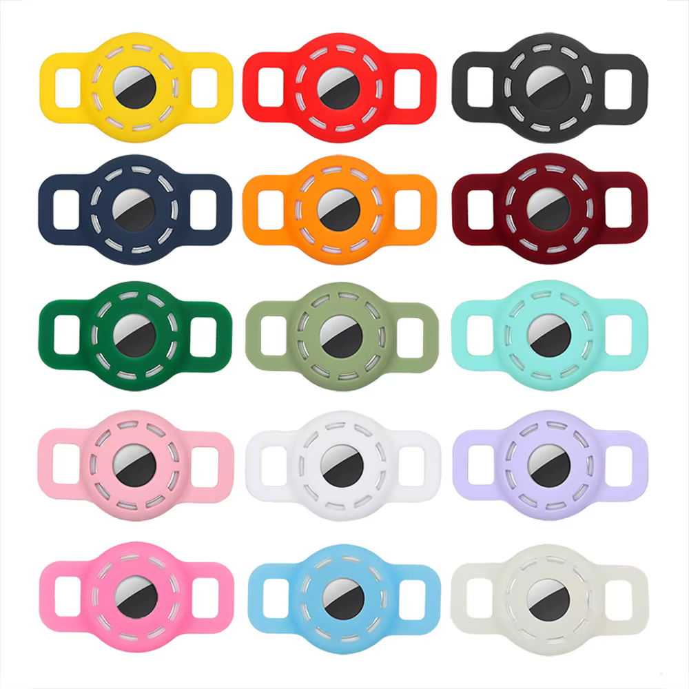 Funda protectora de silicona para mascotas, localizador GPS para perros y gatos, dispositivo antipérdida para Apple Airtags