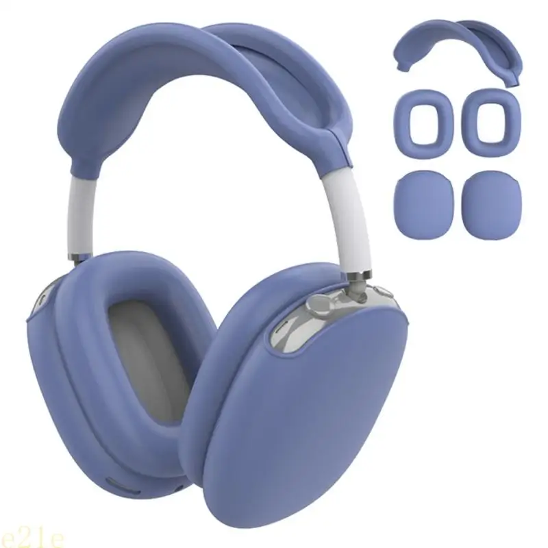 E21E Manga caja silicona resistente impacto para auriculares compatibles con con ajuste seguridad y acceso - imagen 5