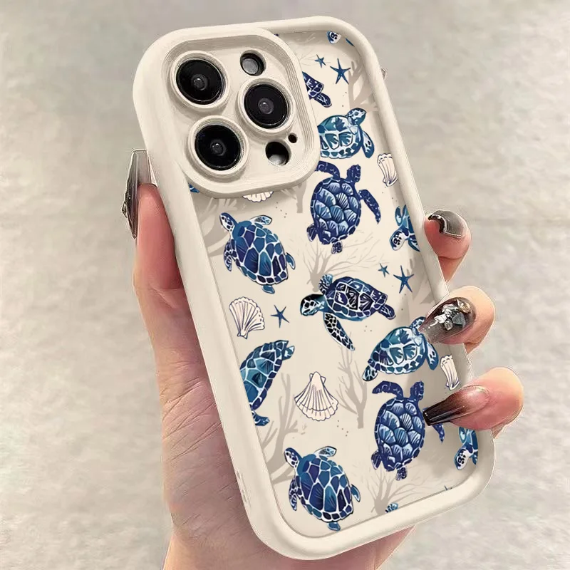 Funda de teléfono con pintura colorida de tortuga a la moda para Xiaomi Redmi Note 14 13 Pro Plus 12 11Pro 5G 11S 10 10S 12S 12C 13C 14C 4G - imagen 2