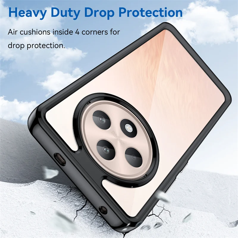 Funda de TPU colorida transparente para OPPO Reno12 F FS 5G Reno 12F 12FS funda protectora transparente Fundas Coque Capa - imagen 4