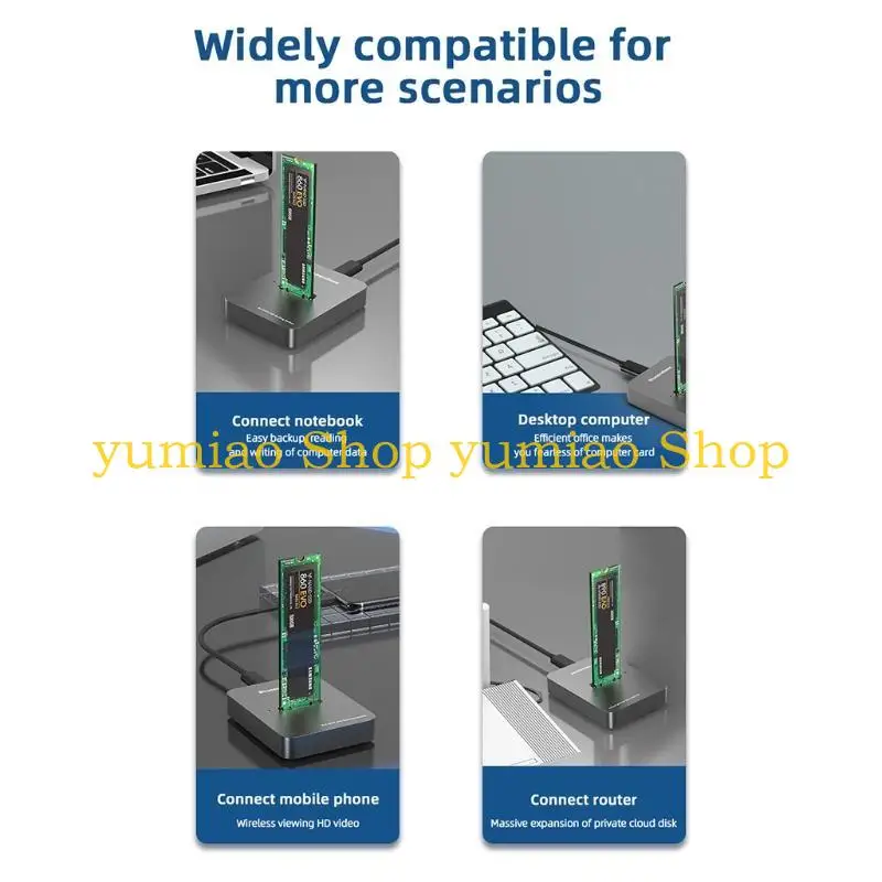 Caja disco duro 587B Blueendless, actualización rápida, 6Gbps, aproximadamente 1000 s USB 3,1 tipo C, disco duro HDD para - imagen 3