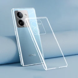 VIVO iQOO Z8/Z8X 5G Funda Transparente con Protector de Cámara TPU
